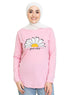 Pink Printed Long - Sleeve Design 18 - Khotwh